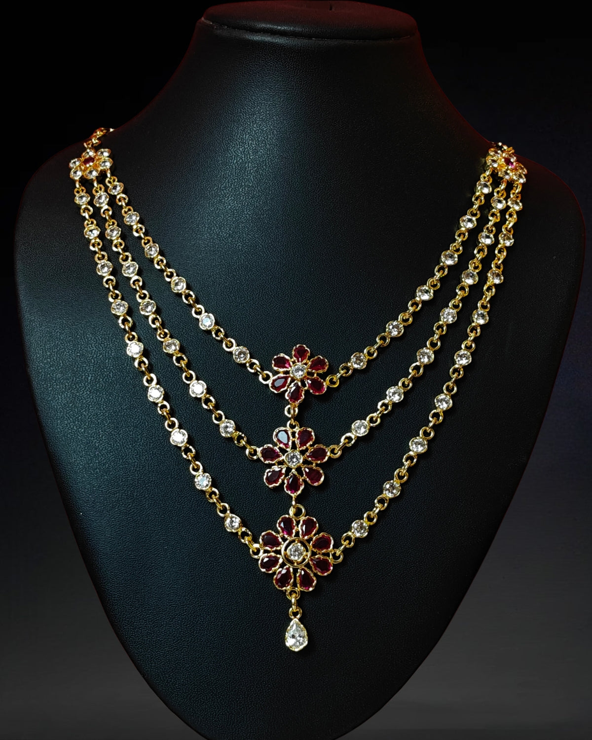 Flower design jewellery set