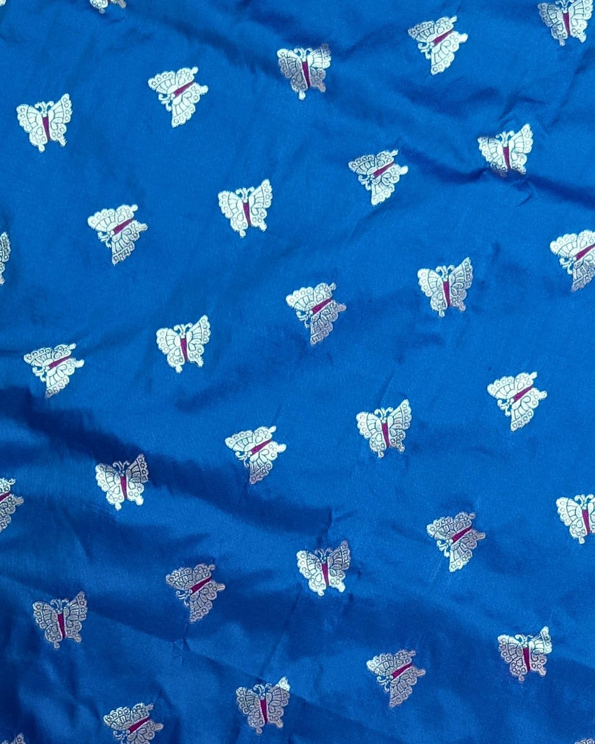 Semi paat mekhela sador - Butterfly design