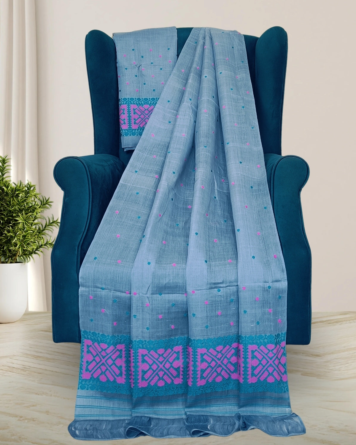 Special nuni cotton mekhela sador