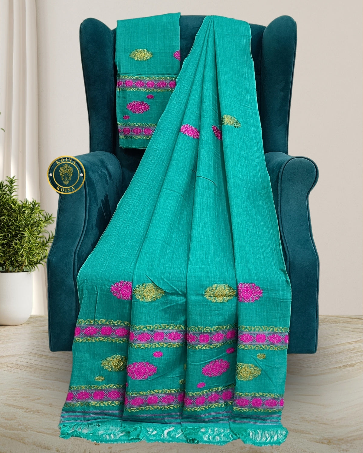 Mercerised Cotton Mekhela Chador