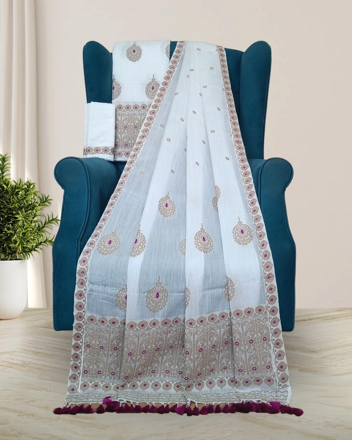 Kesapaat cotton mekhela sador