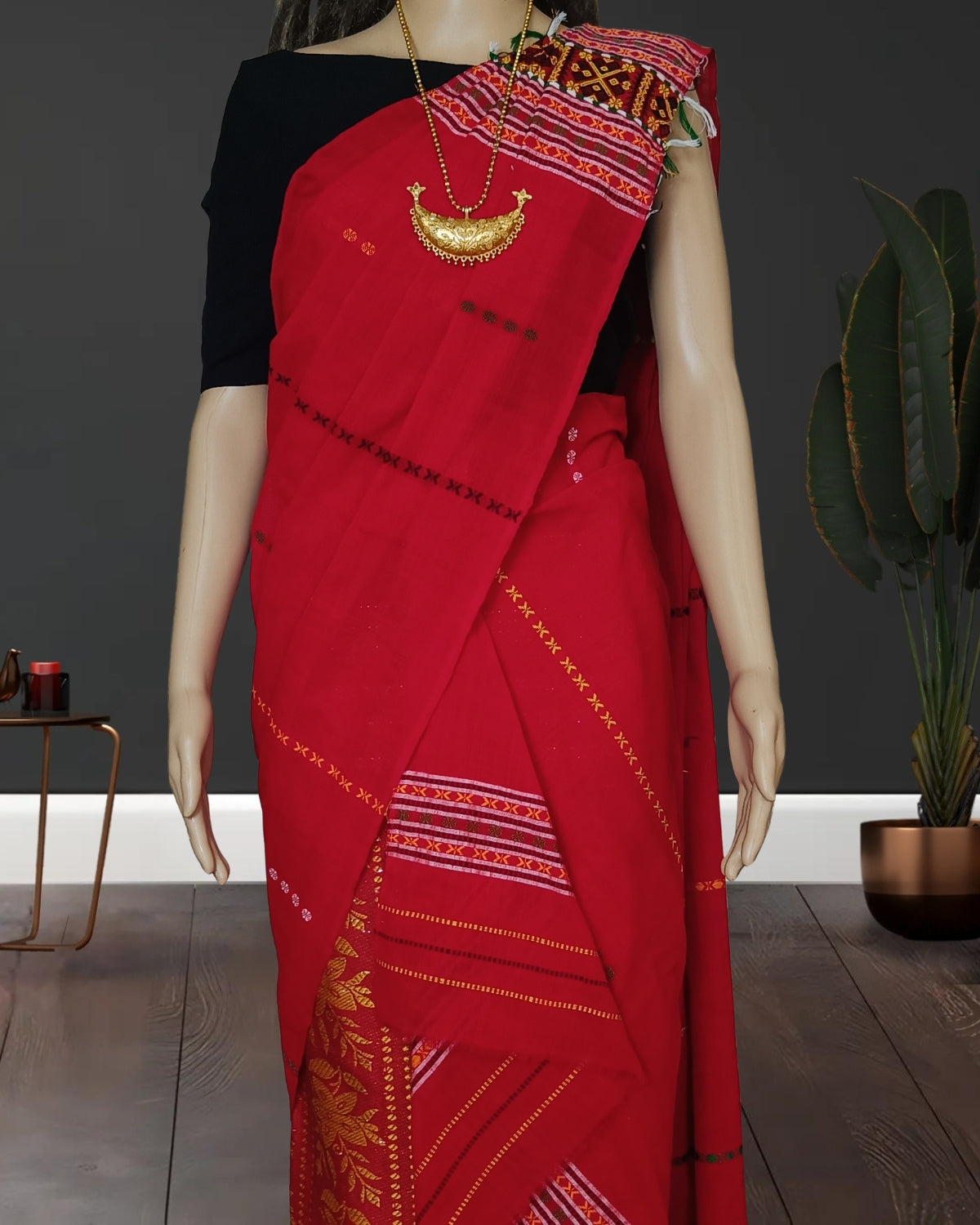 Gero design padmini cotton single sador