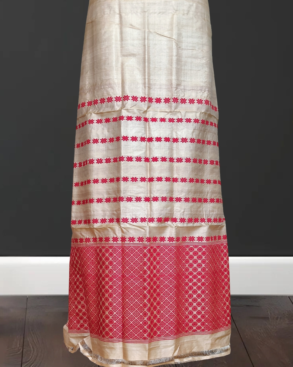 Pure tussar silk mekhela