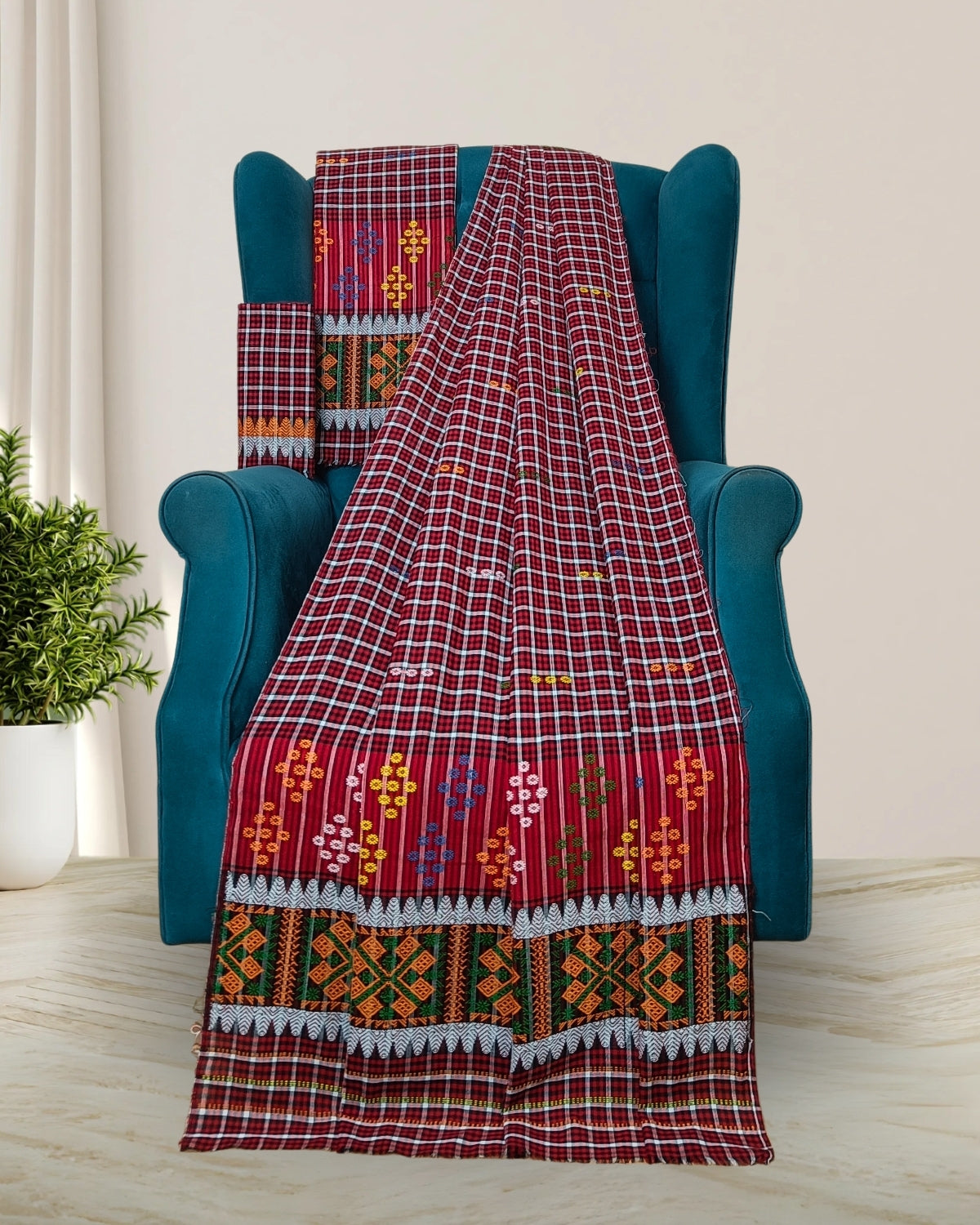 Pajok design Mising mekhela sador