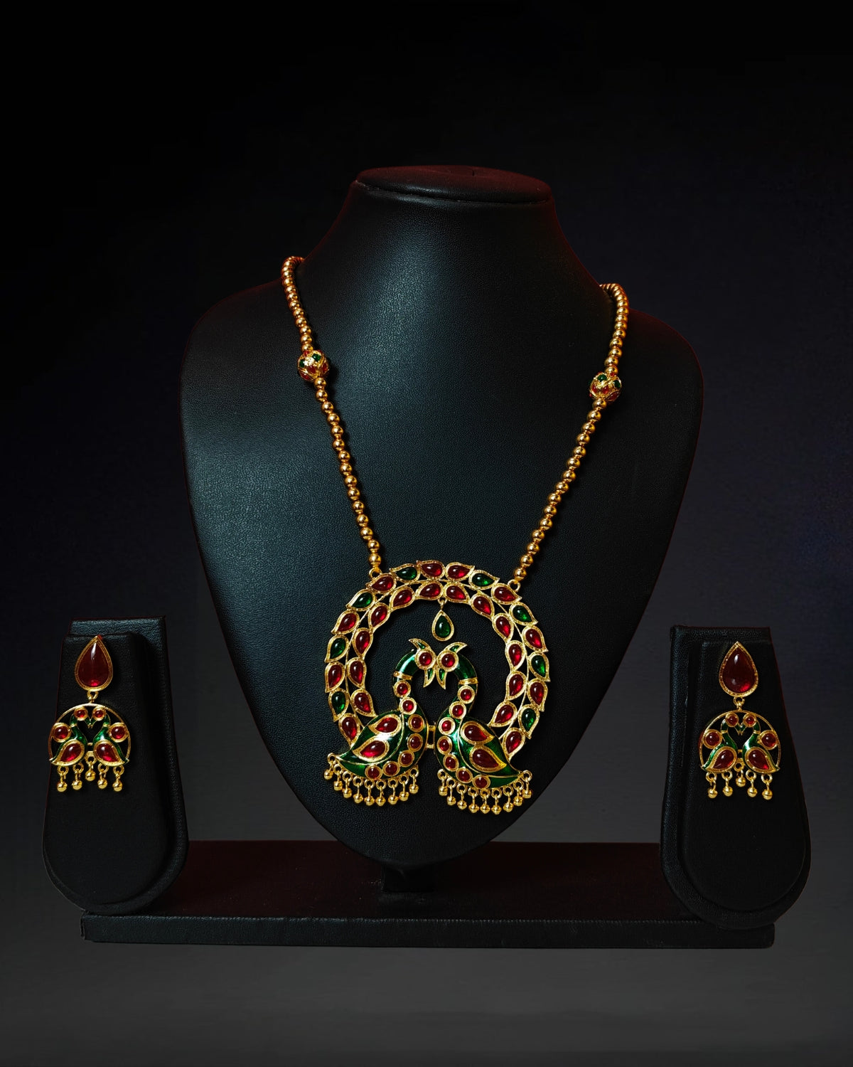 Multicolour mour jewellery set