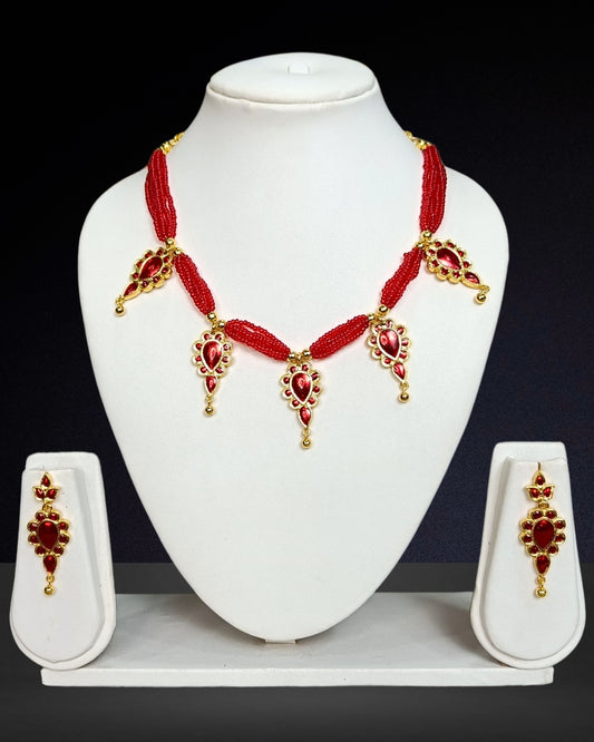 Red dugdugi golpata set