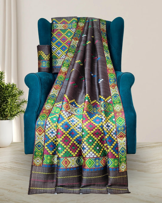 Semi nuni Mising mekhela sador