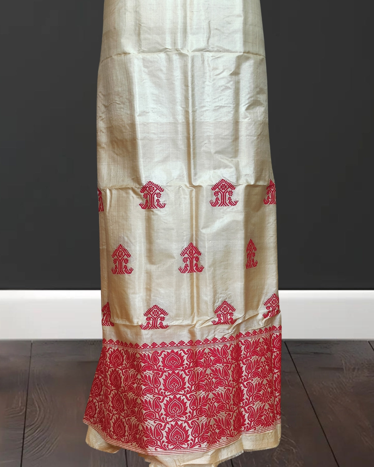 Pure tussar silk mekhela