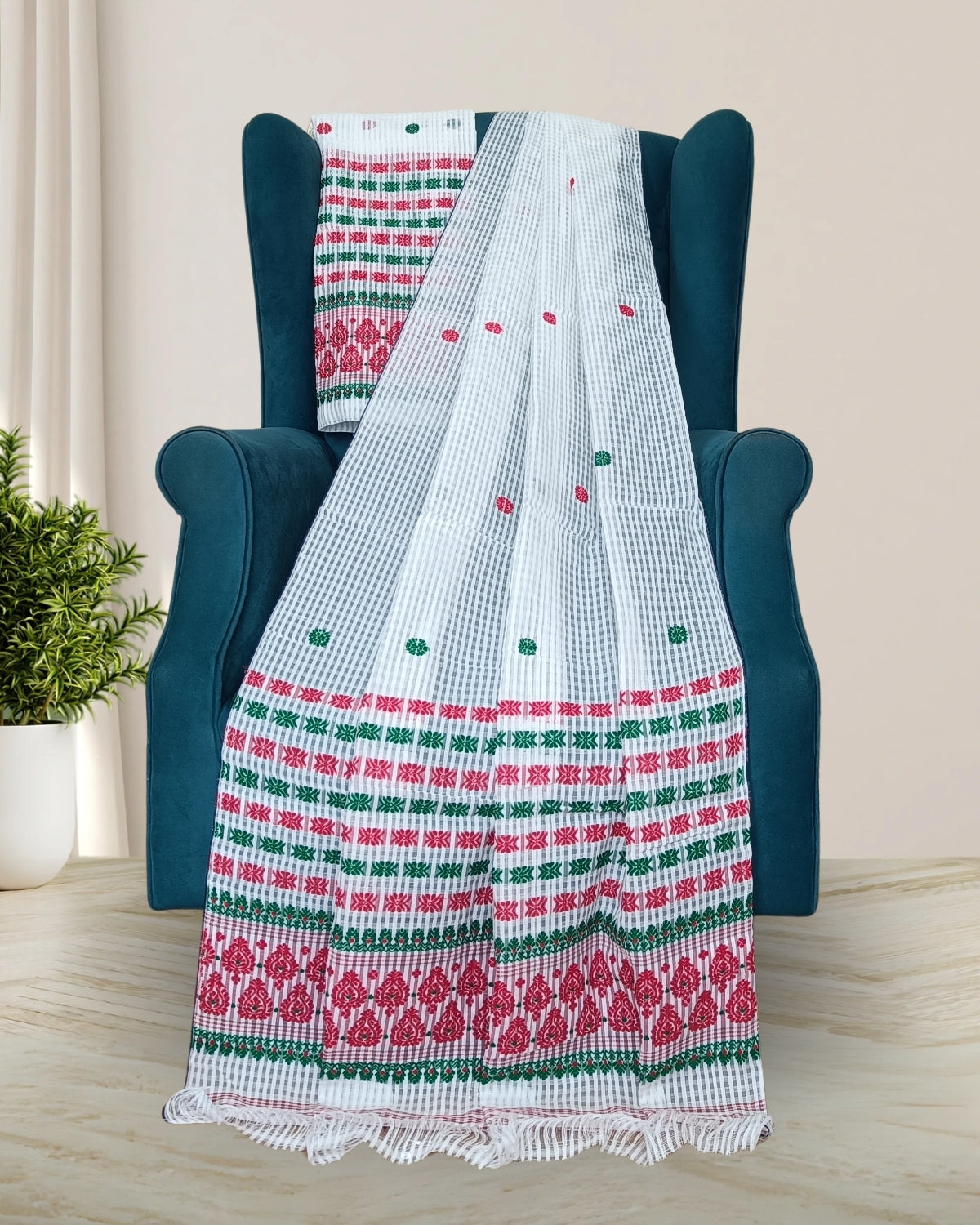 Pure nuni cotton mekhela sador
