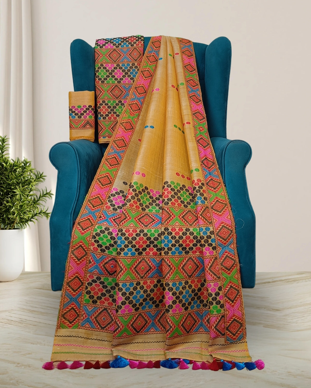 Semi nuni Mising mekhela sador
