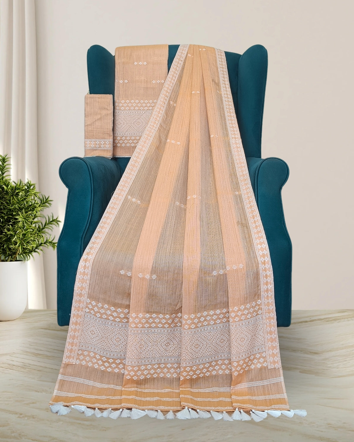 Pure cotton mekhela sador