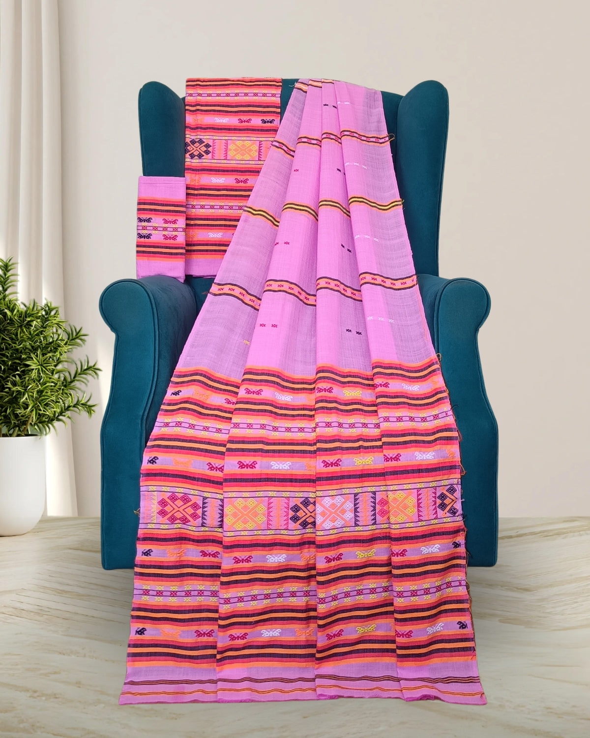 Ribi design Mising mekhela sador