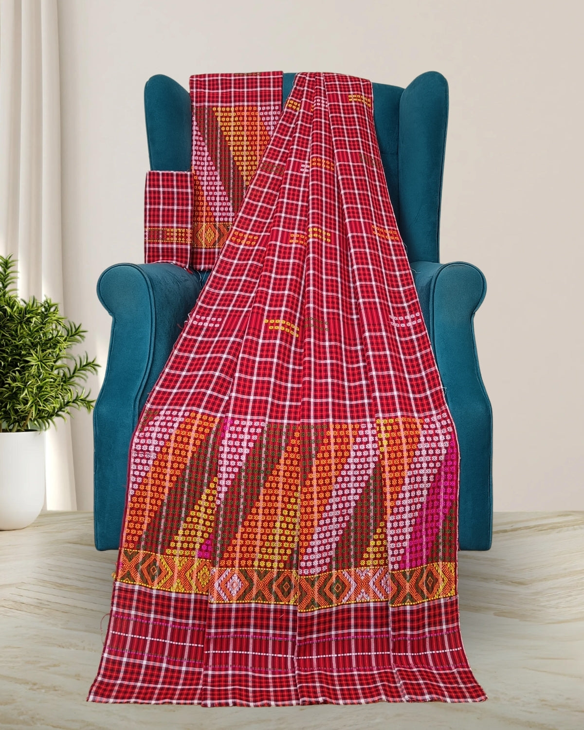 Pajok design Mising mekhela sador