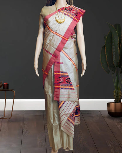 Gero design pure tussar silk single sador