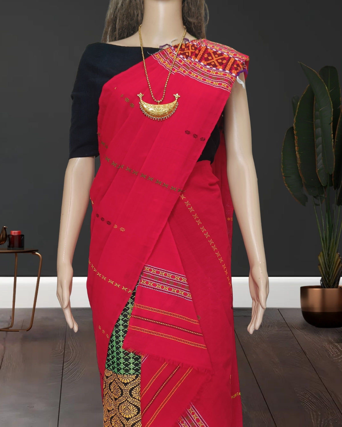 Gero design padmini cotton single sador