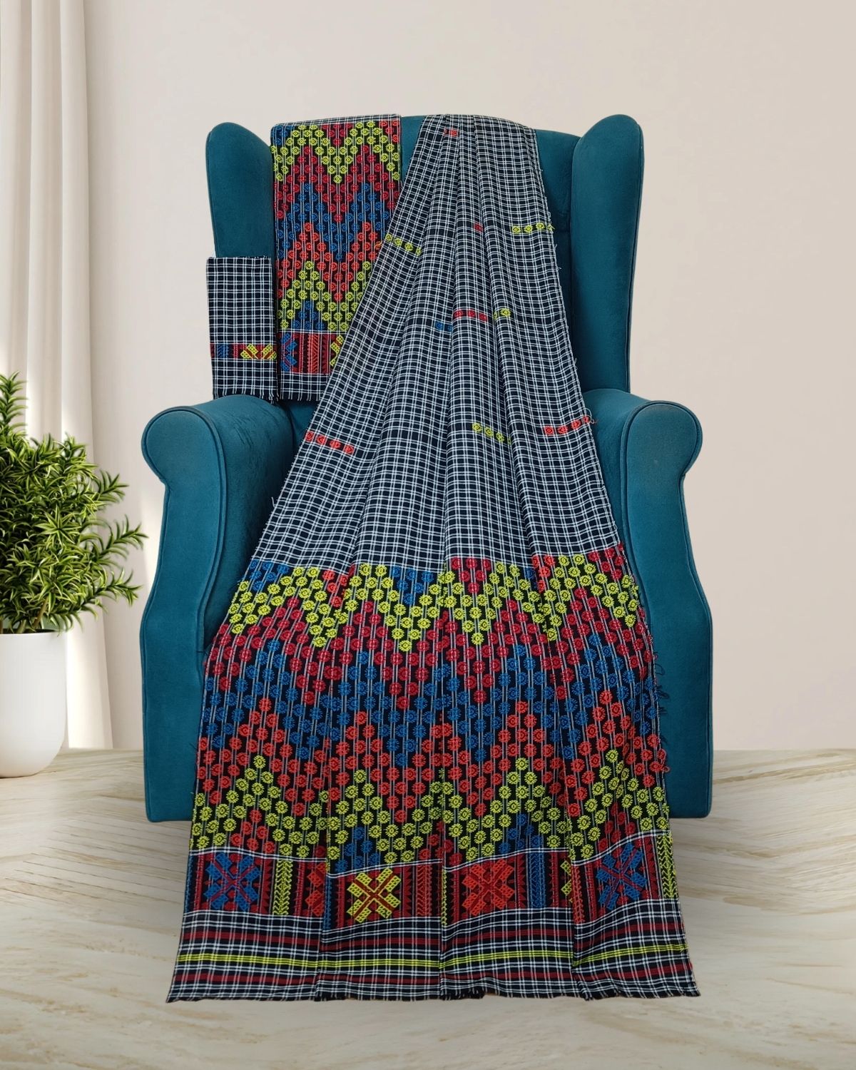 Pajok design Mising mekhela sador