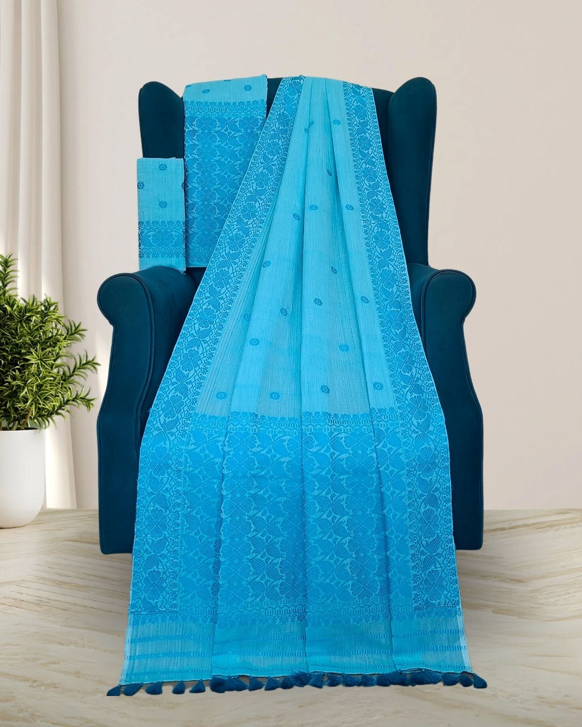 Reshmi cotton mekhela 