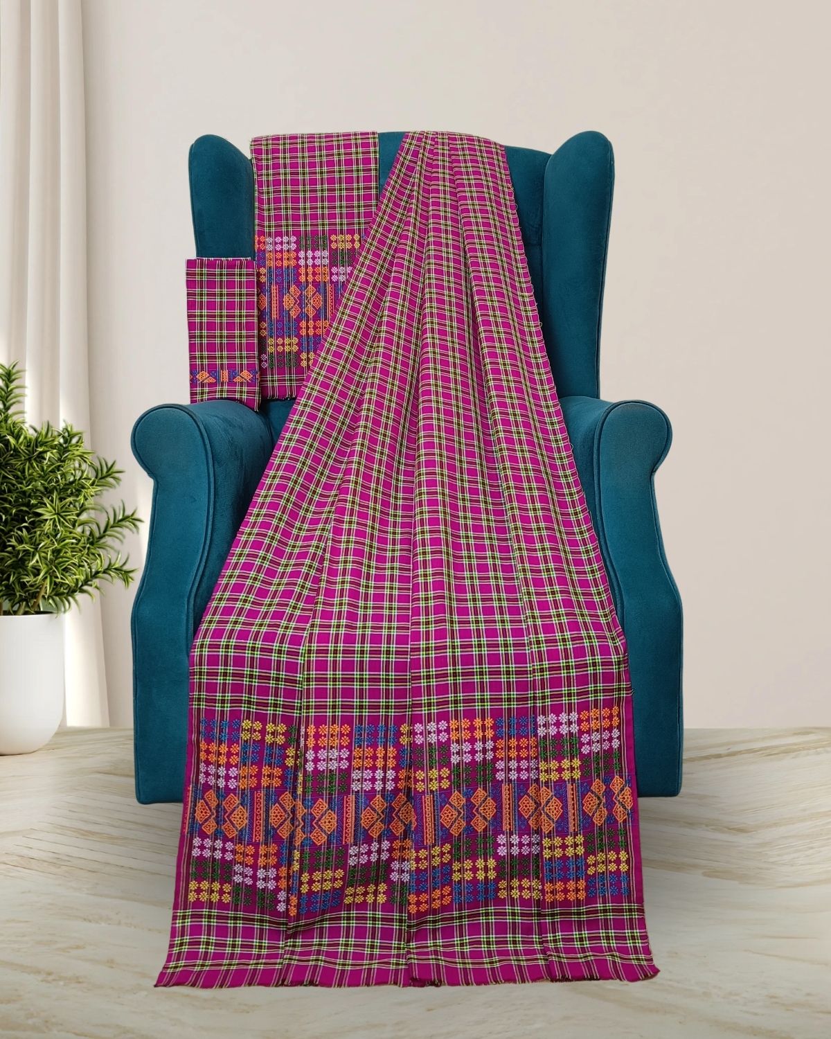 Pajok design Mising mekhela sador