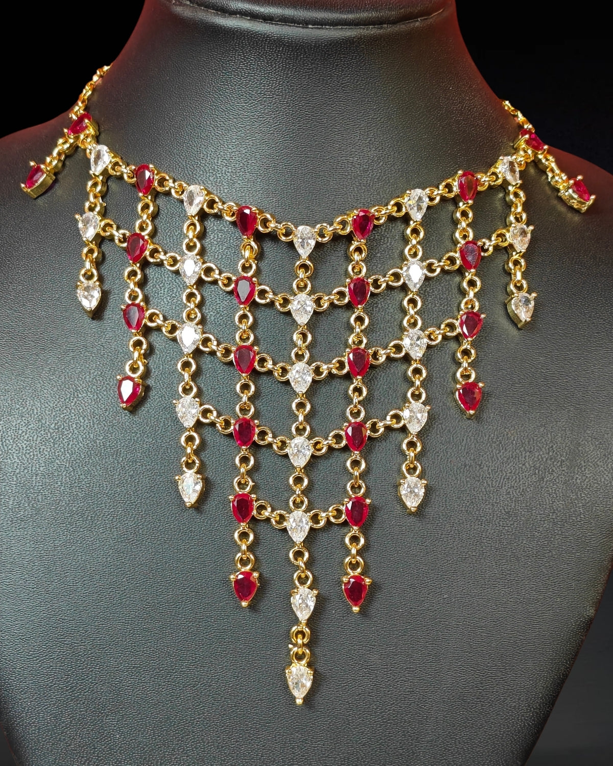 Layered stone jewellery set