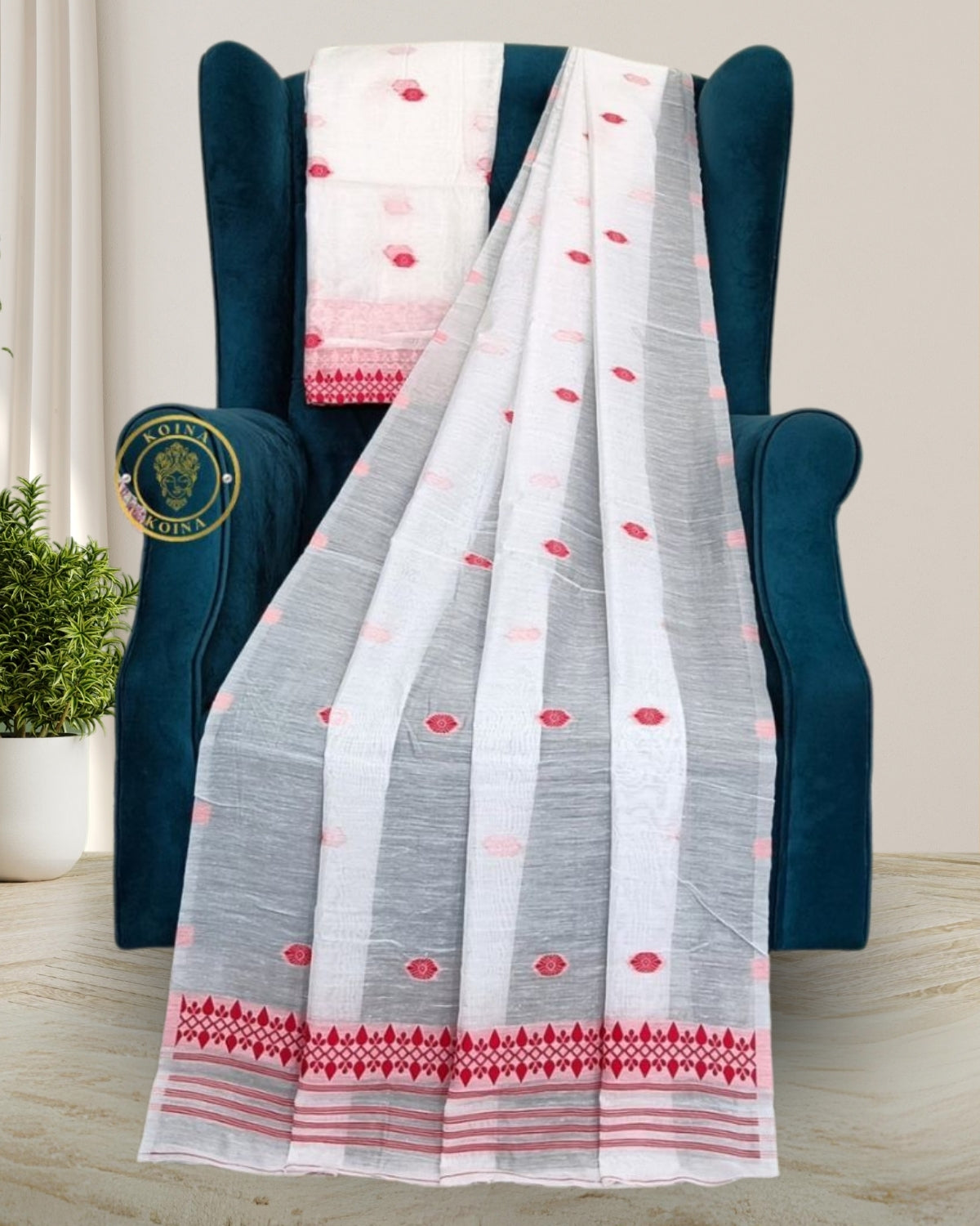 AC cotton mekhela sador