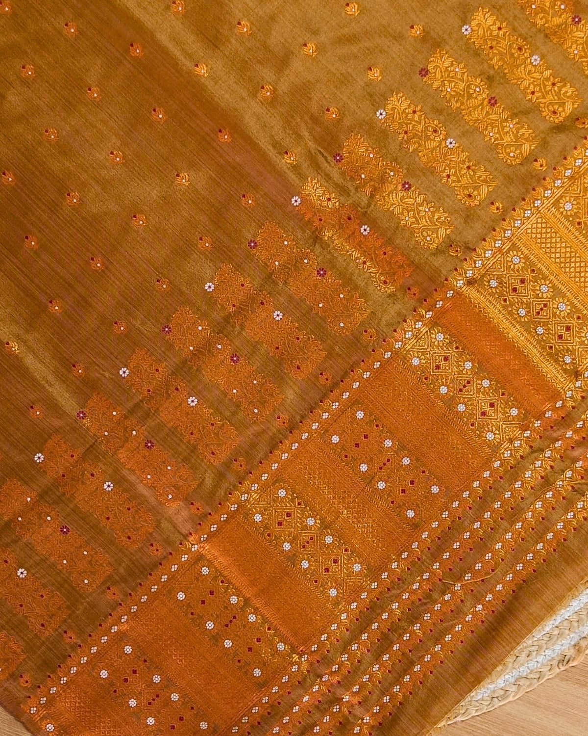 Raw silk mekhela sador