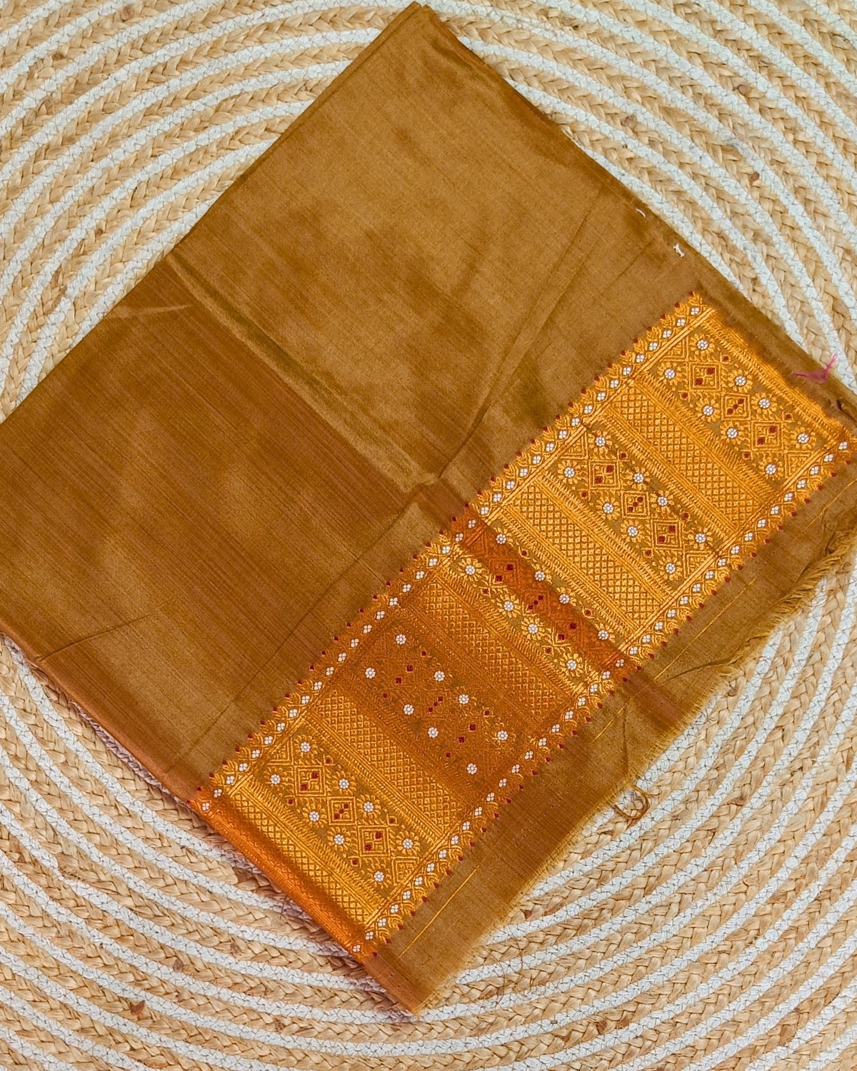 Raw silk mekhela sador
