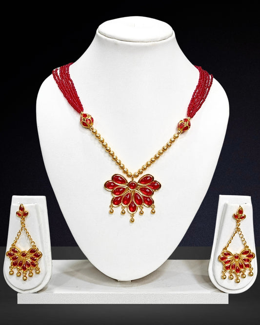 Red butterfly design set