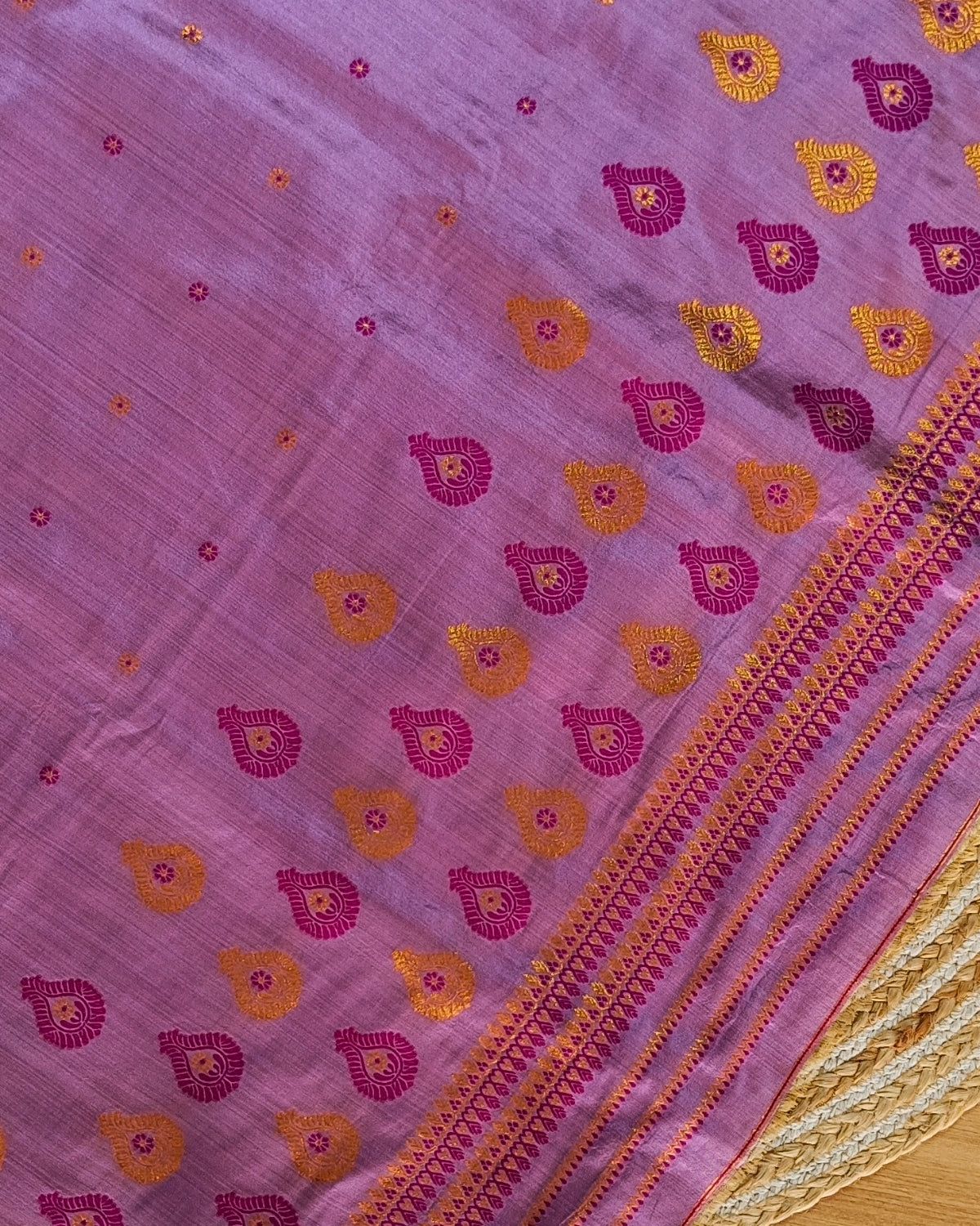 Raw silk mekhela sador