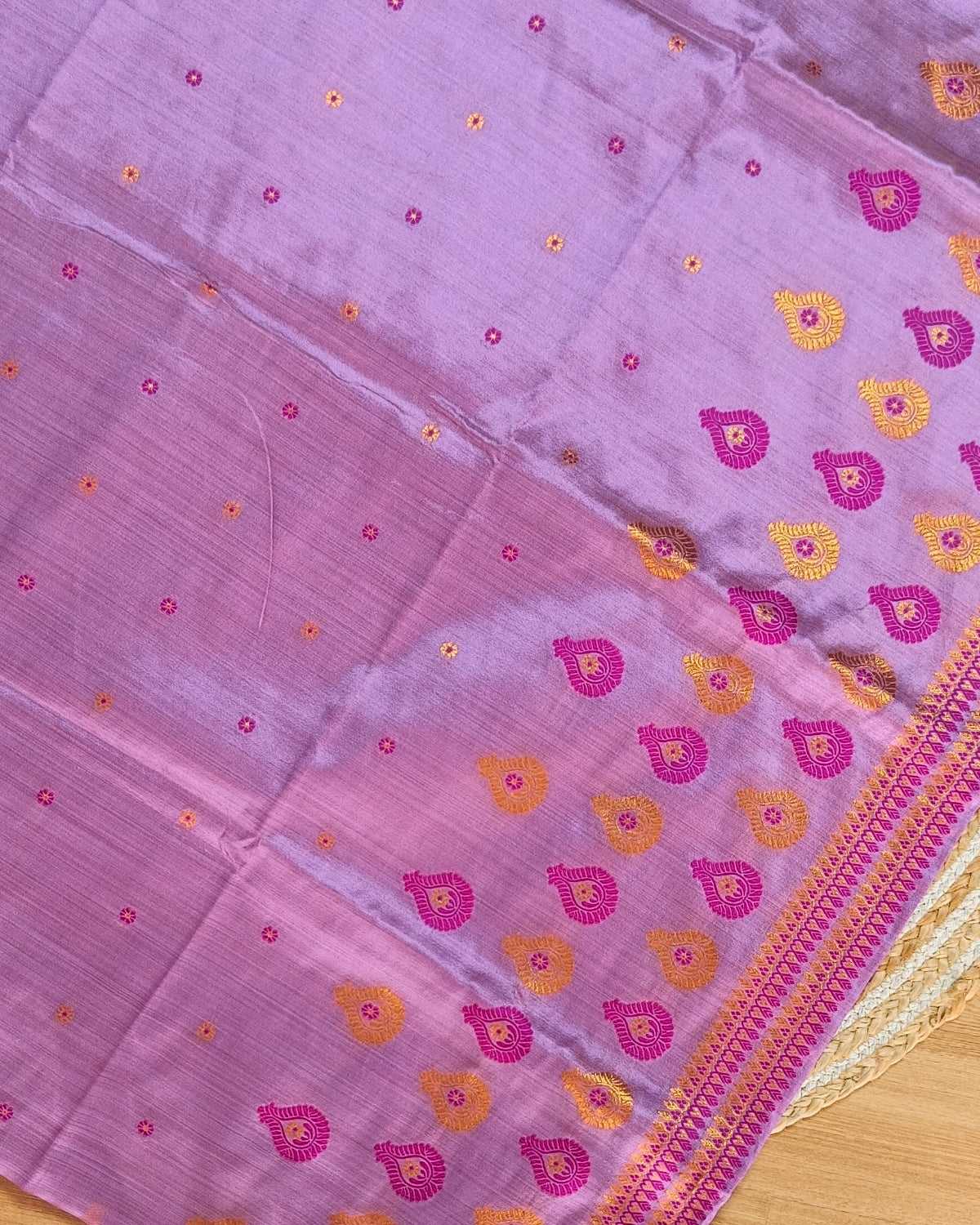 Raw silk mekhela sador