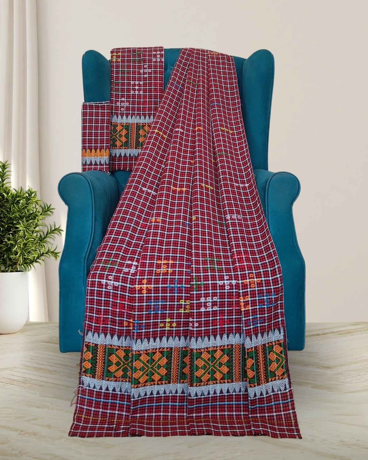 Pajok design Mising mekhela sador