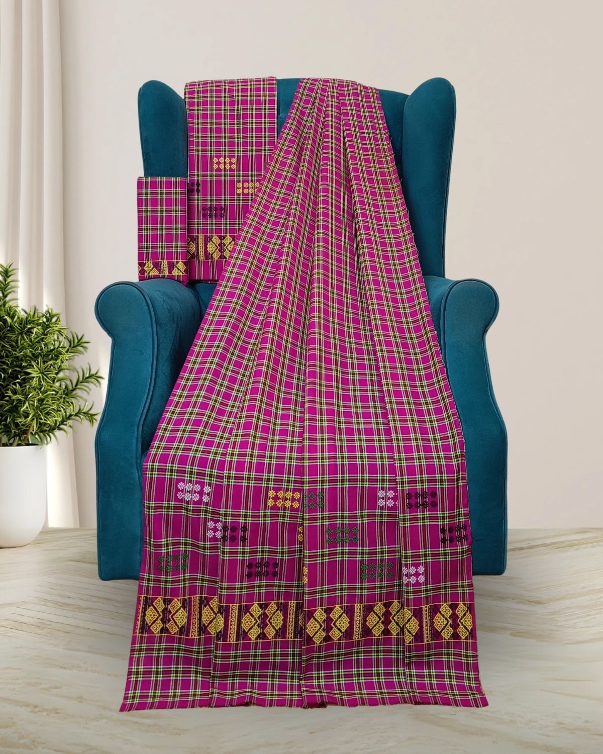 Pajok design Mising mekhela sador