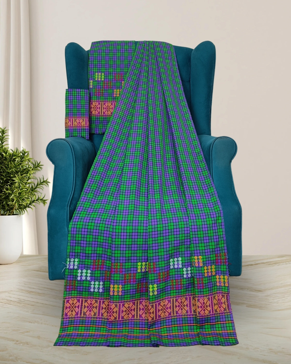 Pajok design Mising mekhela sador