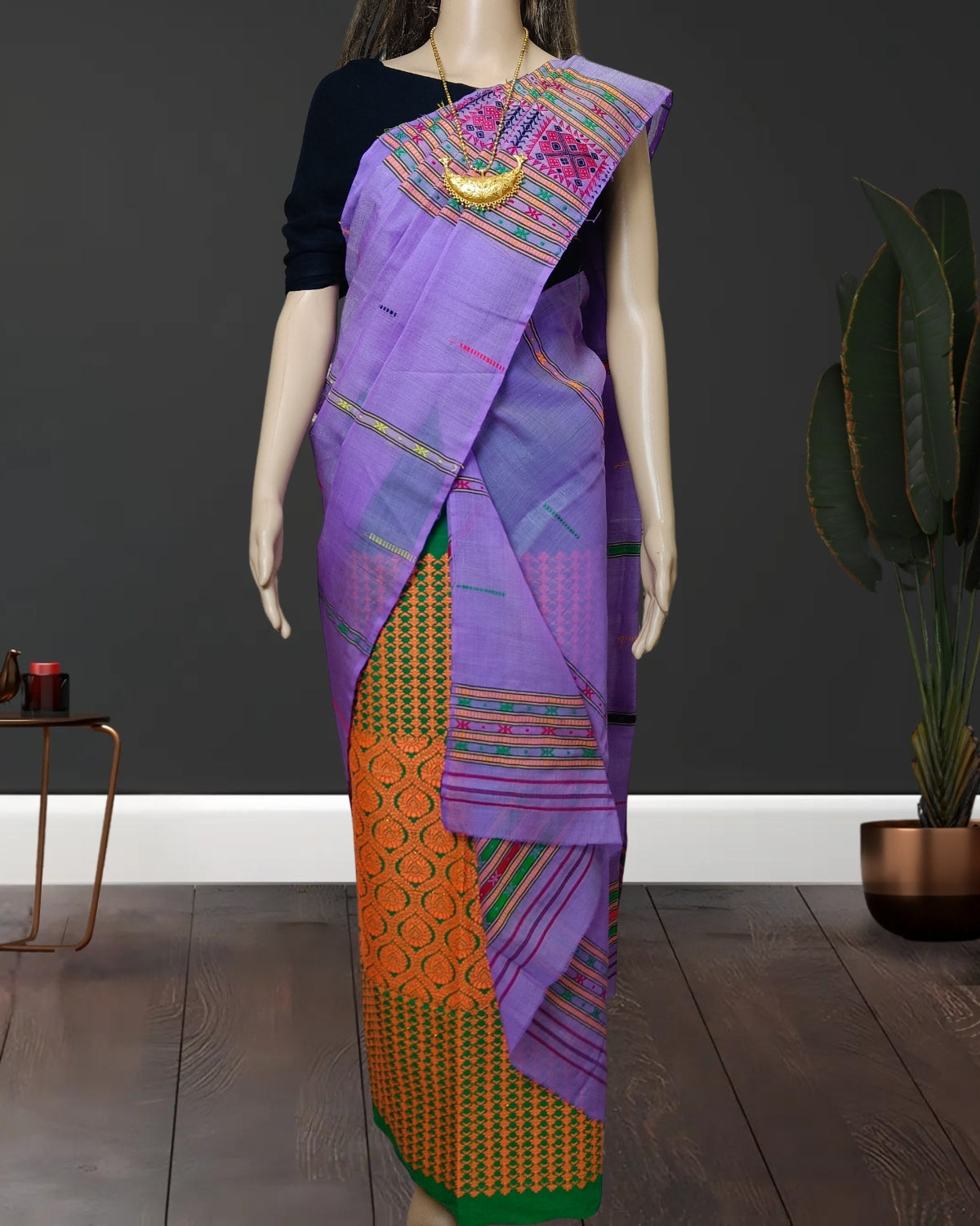 Gero design semi nuni single sador -Purple