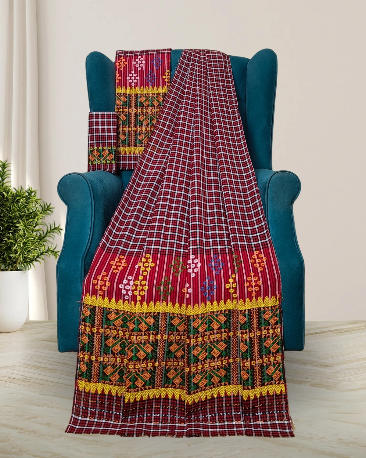 Pajok design Mising mekhela sador