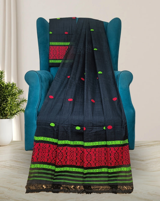 Mercerised cotton mekhela sador