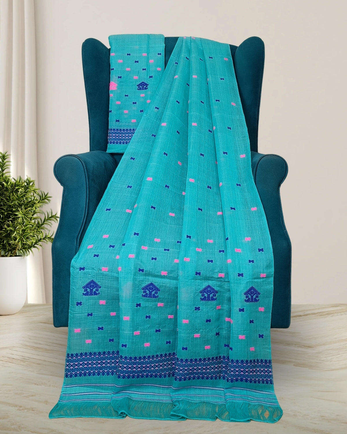 Nuni cotton mekhela sador