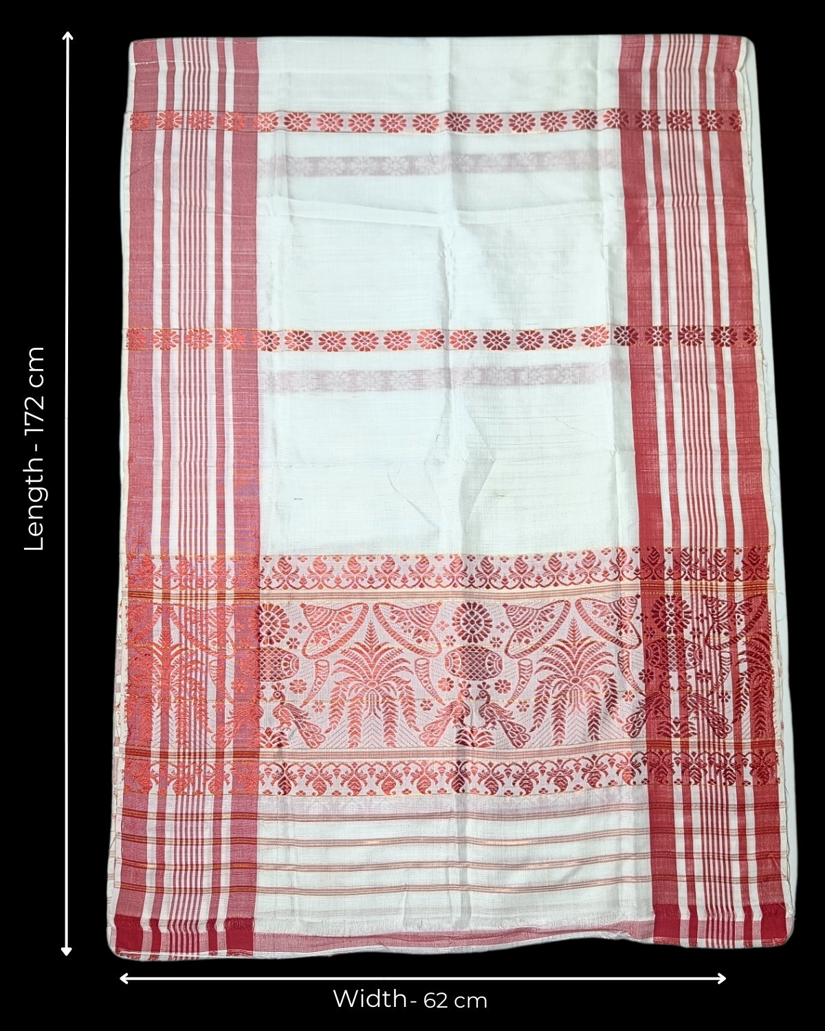 Mulberry silk x mercerised cotton - Assamese gamusa (Pak of 2)