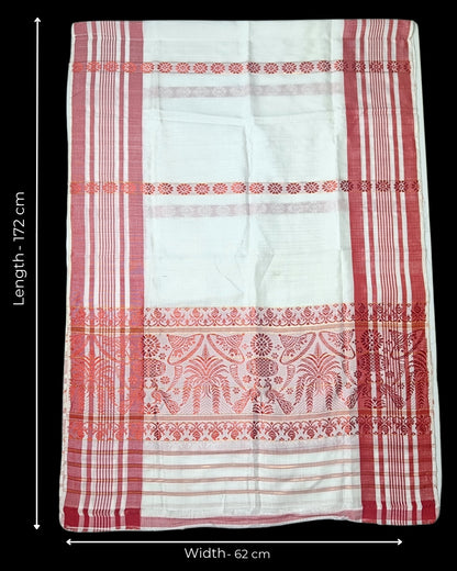 Mulberry silk x mercerised cotton - Assamese gamusa (Pak of 2)