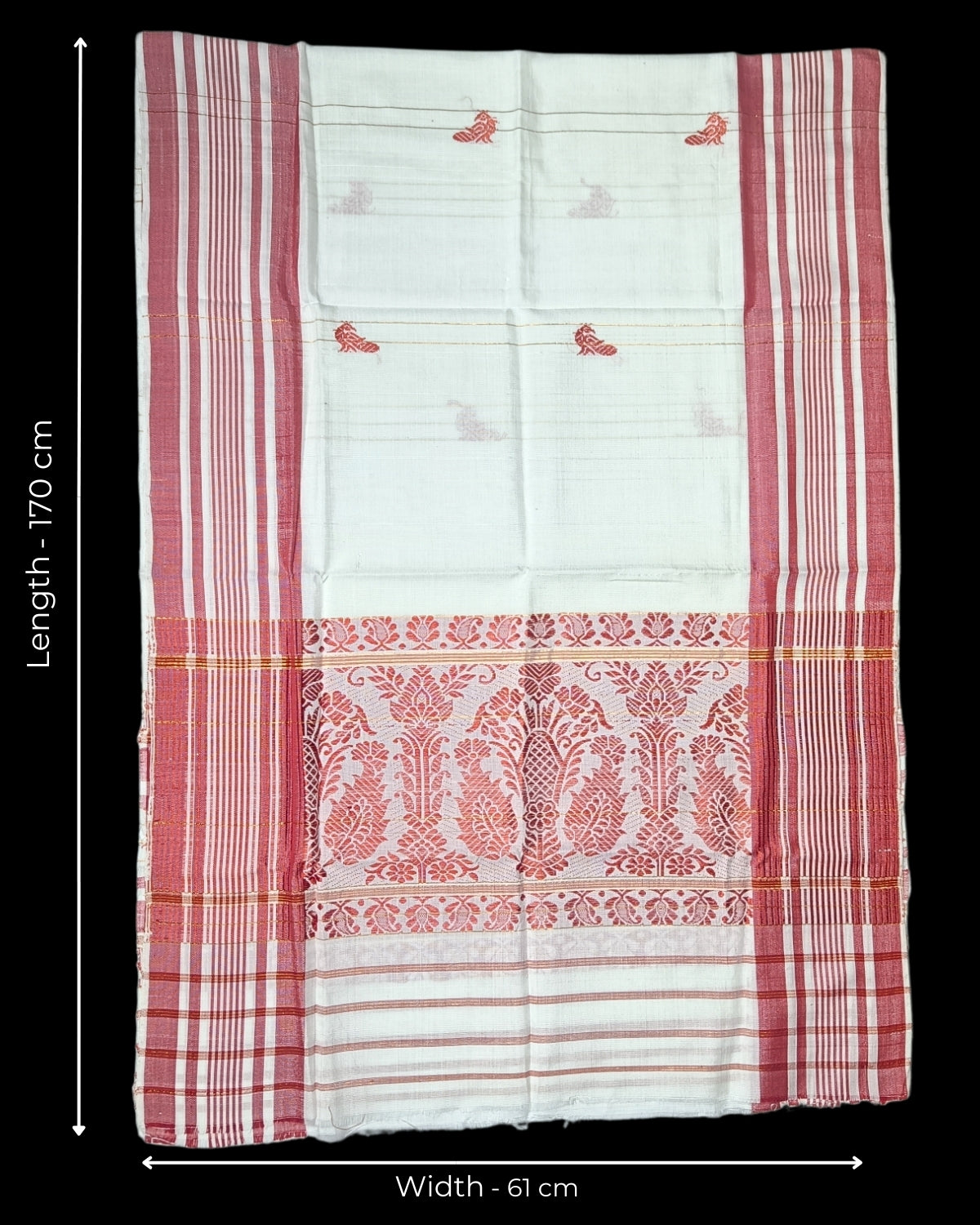Mulberry silk x mercerised cotton - Assamese gamusa (Pak of 2)