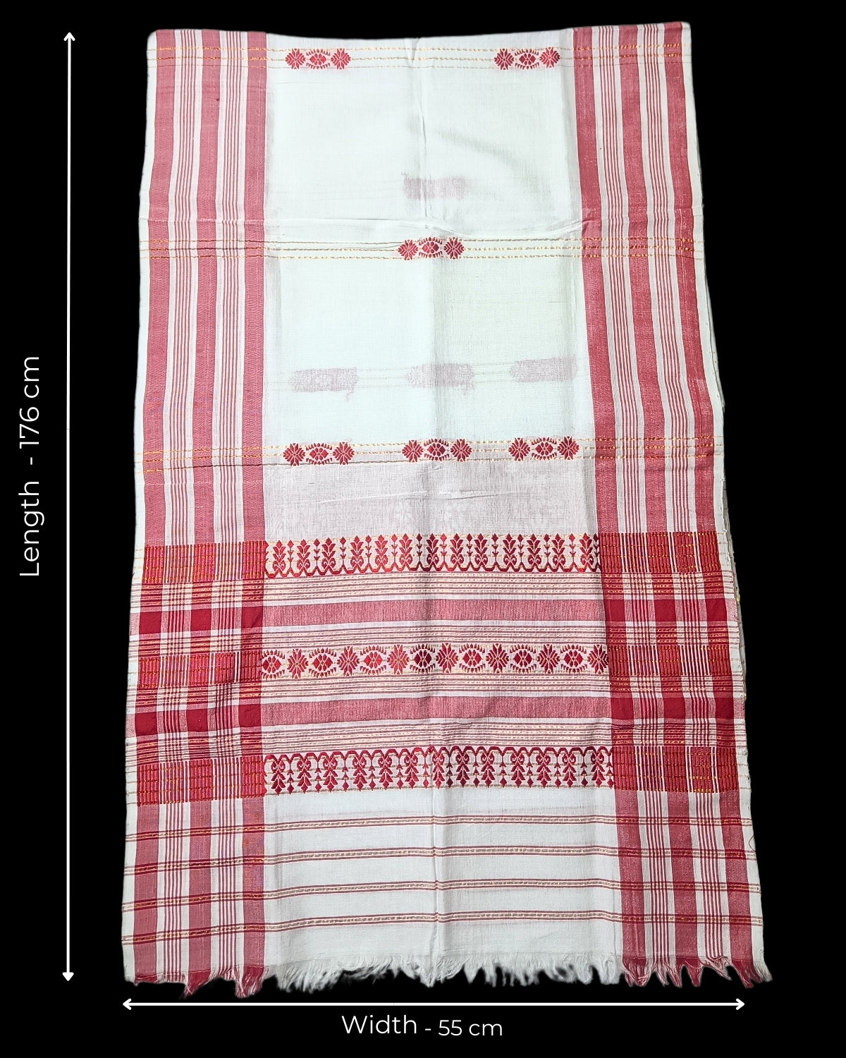 Mulberry silk x mercerised cotton - Assamese gamusa (Pak of 2)