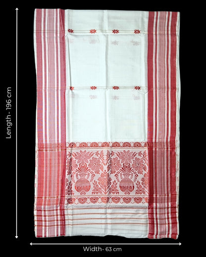 Mulberry silk x mercerised cotton - Assamese gamusa (Pak of 2)