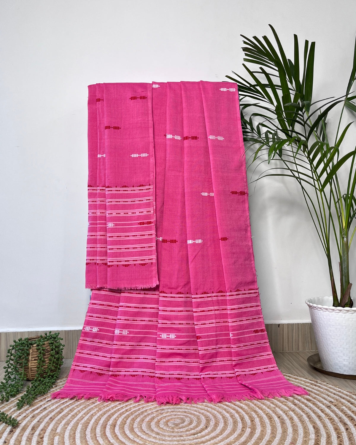 Mercerised cotton mekhela sador
