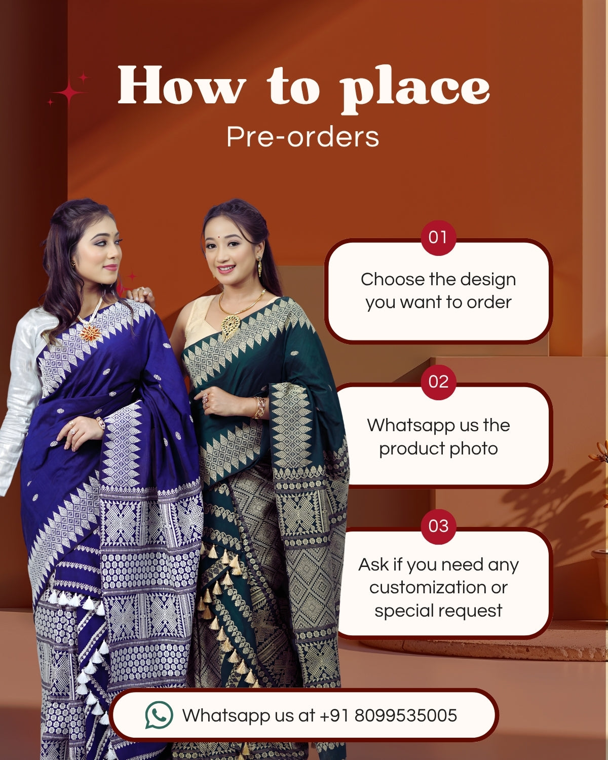 Charcoal black padmini cotton mekhela sador with designer motifs