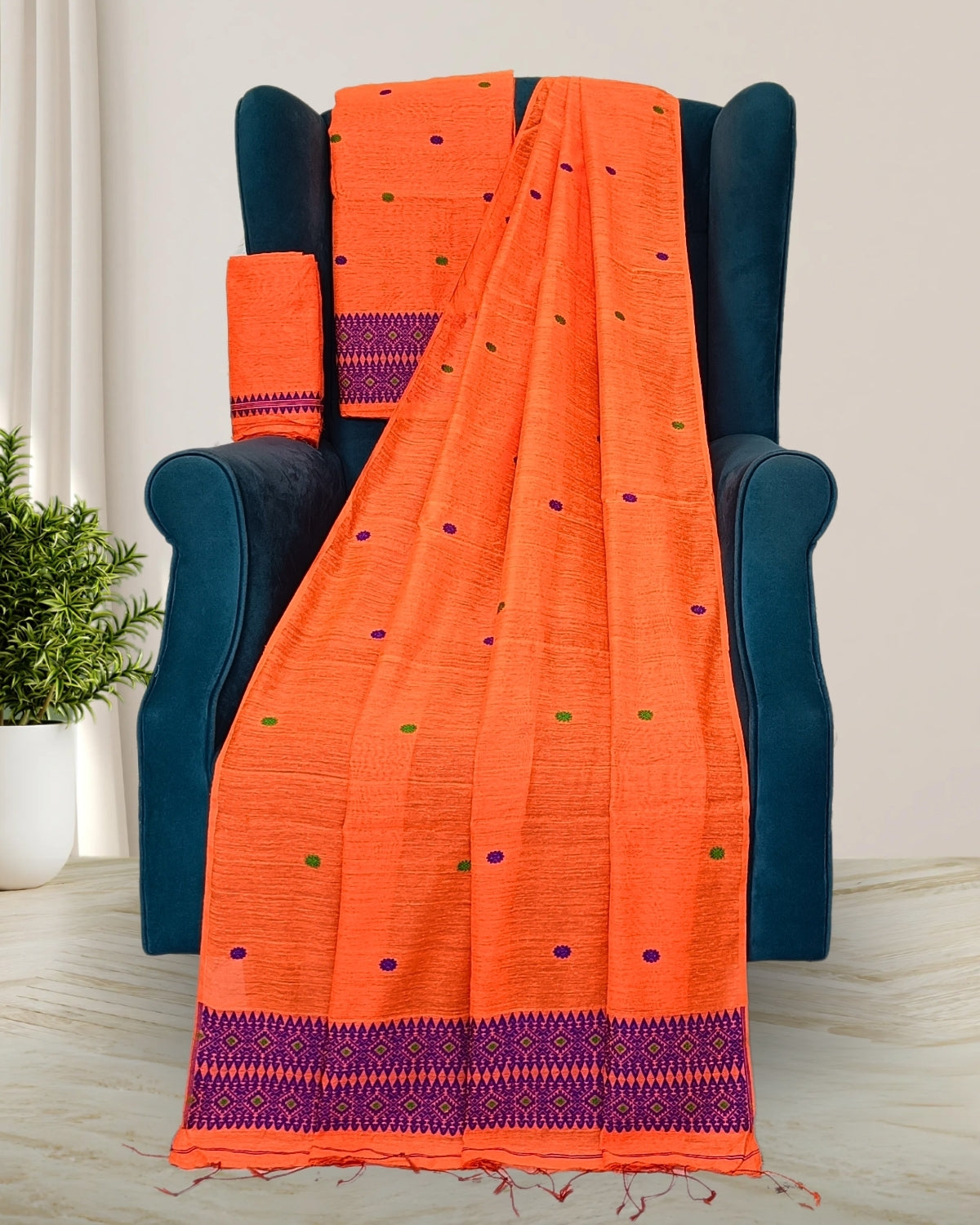 Viscose cotton mekhela chadar
