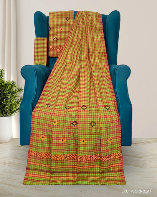 Pajok design Mising mekhela sador