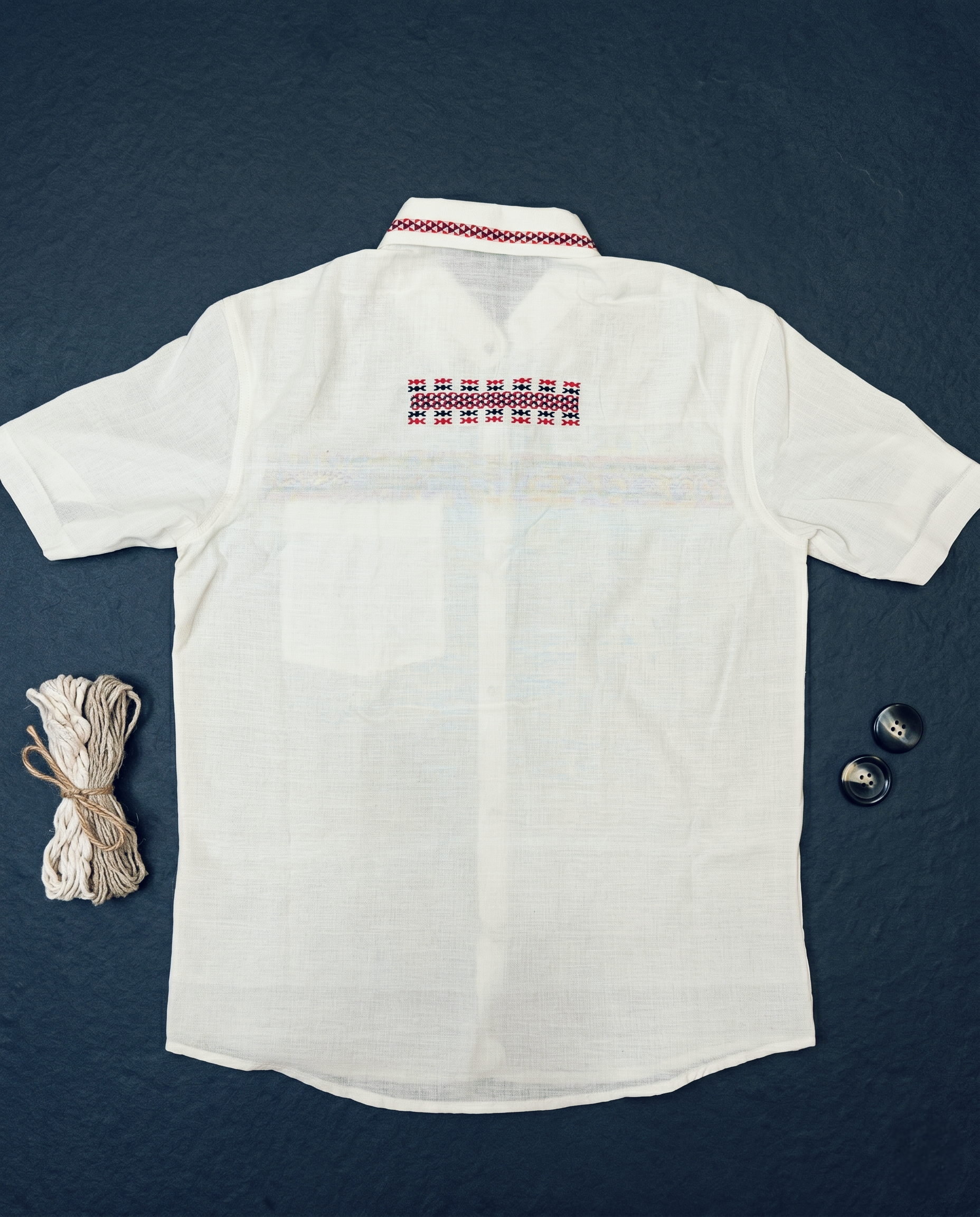 Handloom cotton shirt - White